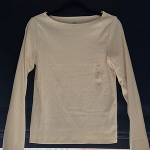 GAP Women's Beige Long Sleeve Tee